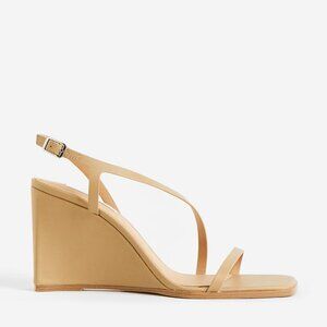 Wedge-heeled Leather Sandals
